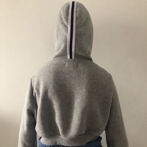 Cute Cropped Grey Hoodie